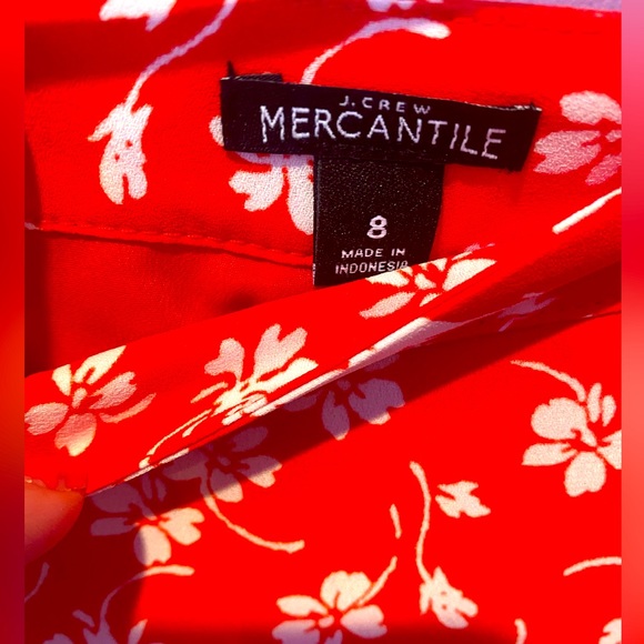 J. Crew Mercantile Red Ruffle Skirt - Picture 7 of 7